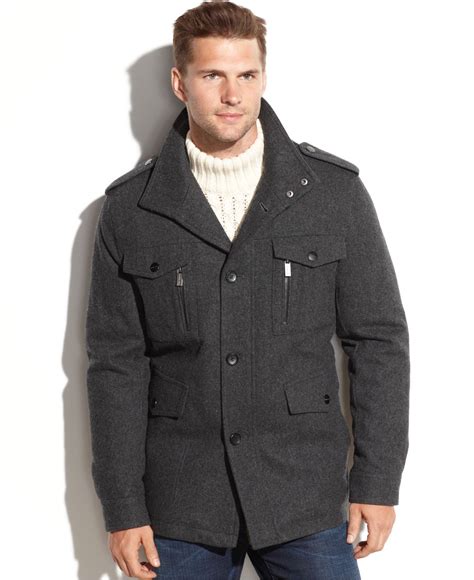 michael kors men's wool coat.